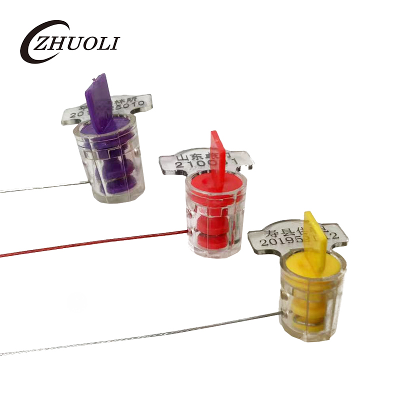 Etiquetas de vedação do medidor