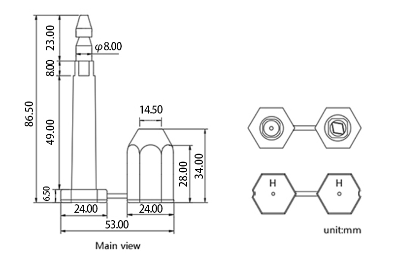 Vedações de parafusos de reboque Trailer Bolt Seals