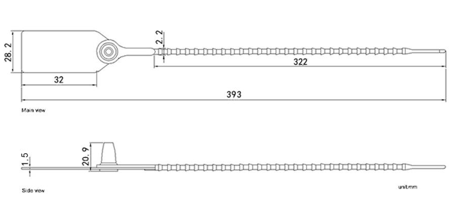 Selo plástico para extintor de incêndio Selo plástico para extintor de incêndio