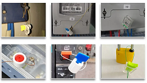 Selo do medidor de água Selo do medidor de água