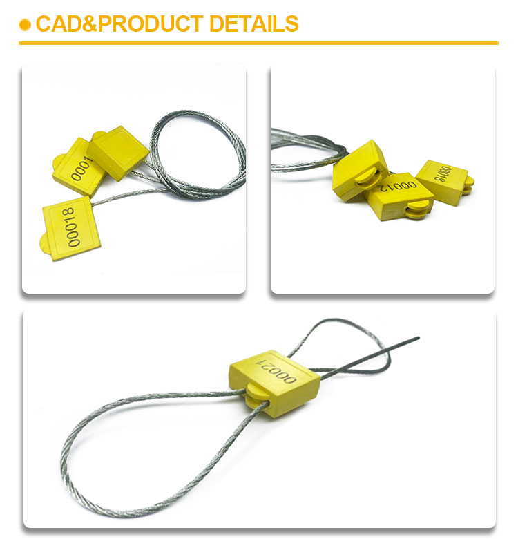 selo de cabo de bloqueio duplo double lock cable seal