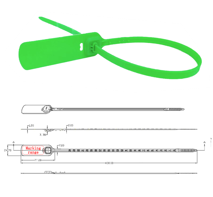 Selo de segurança de plástico colorido multifuncional Multi Purpose Colorful Plastic Security Seal