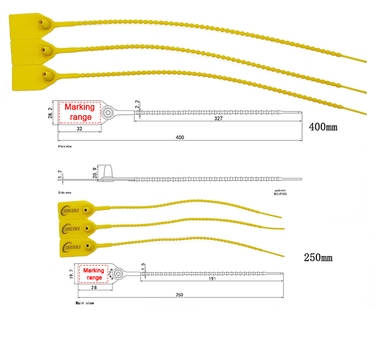 Vedação plástica de alta segurança pull-tite Pull-tite High Secure Plastic Seal
