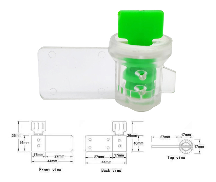 Selo transparente do medidor de torção anti-adulteração Anti-tamper Twist Transparent Meter seal