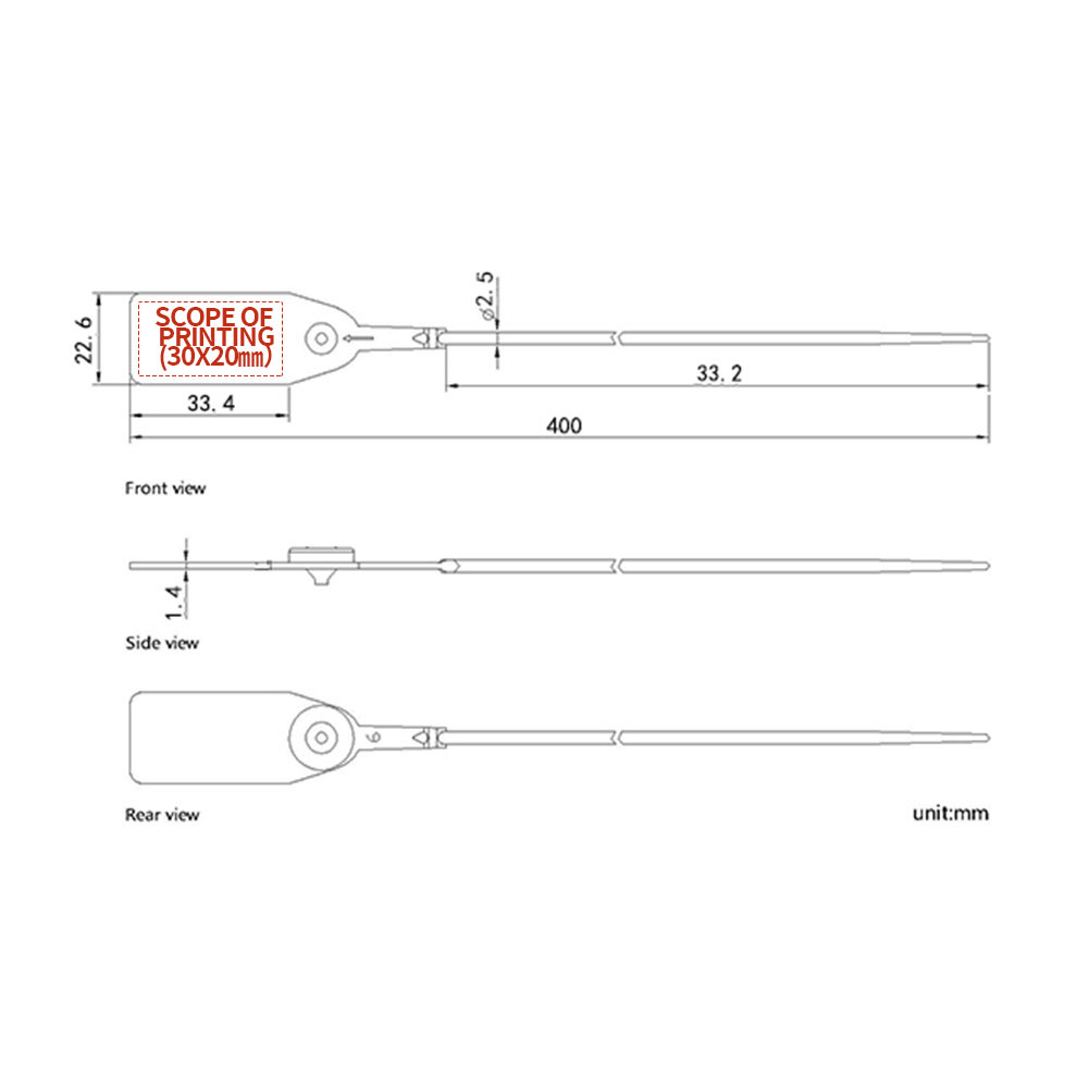 Lacres plásticos Plastic Tamper Seals