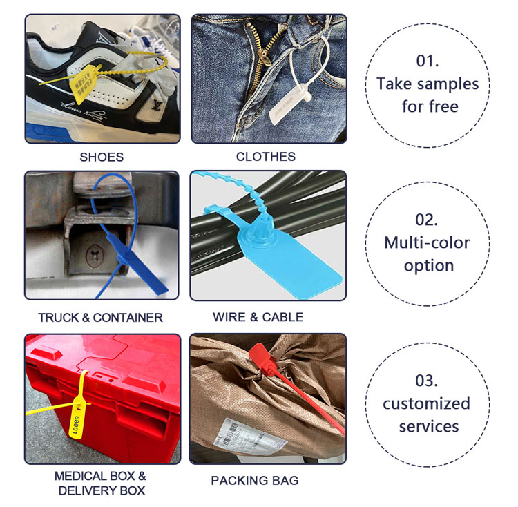 Selos invioláveis de plástico Plastic Tamper Evident Seals