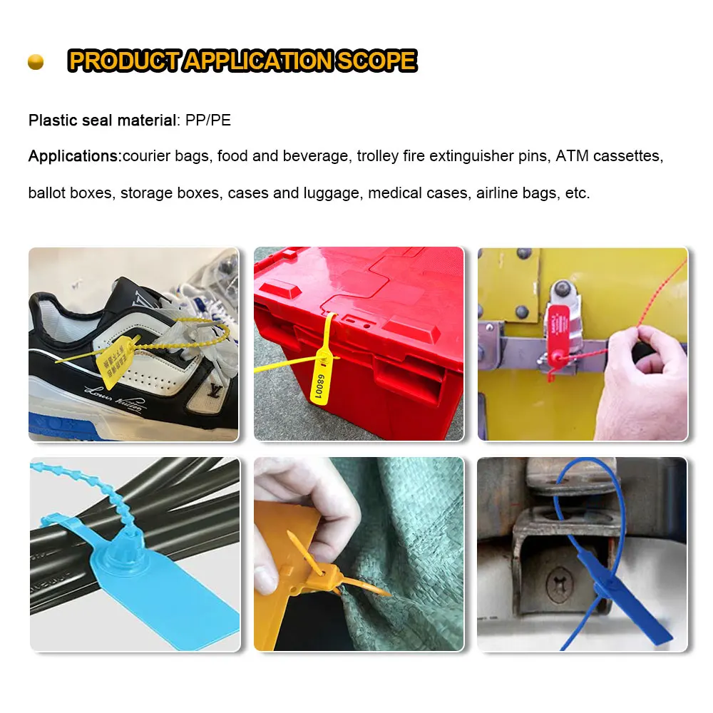 Selo plástico de alta segurança L025 Selo plástico de alta segurança L025